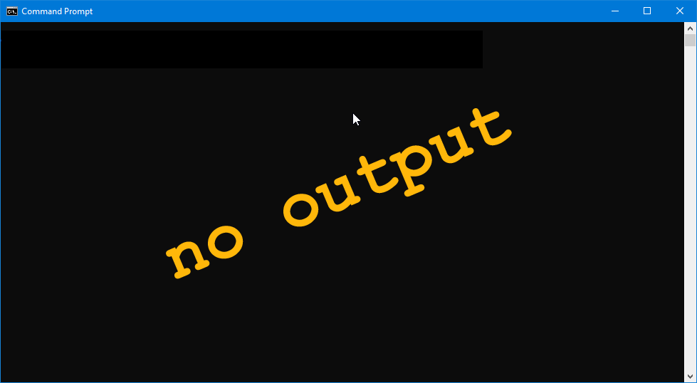 Current example terminal output